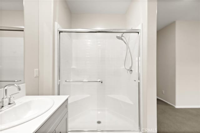 40497 Melrose Dr, Temecula, CA 92591 - full bathroom with a shower stall and vanity