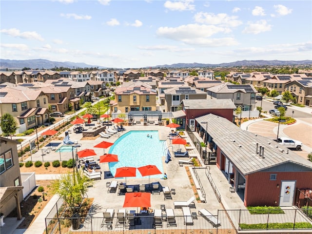 40497 Melrose Dr, Temecula, CA 92591 - aerial view of residential area with a mountainous background