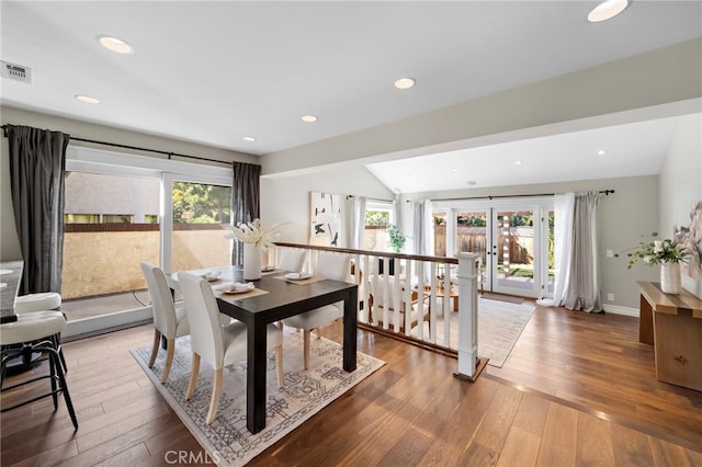 7543 E Twinleaf Trl, Orange, CA 92869 - dining area featuring light wood finished floors and recessed lighting