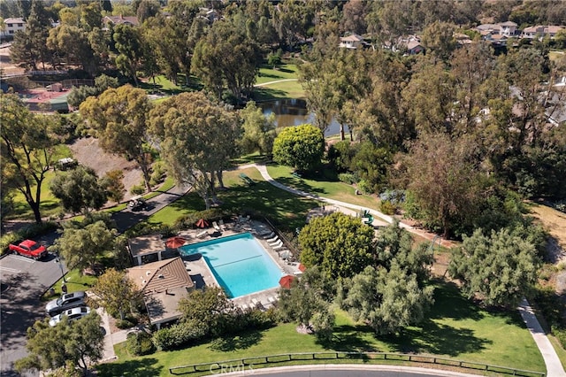 7543 E Twinleaf Trl, Orange, CA 92869 - view of property location with a pool and a nearby body of water
