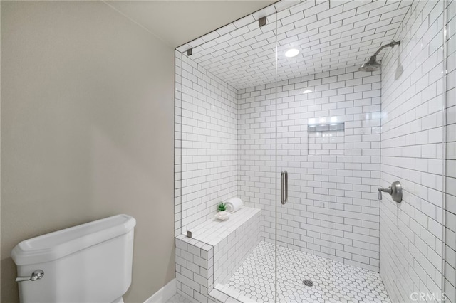7543 E Twinleaf Trl, Orange, CA 92869 - bathroom featuring a stall shower and toilet