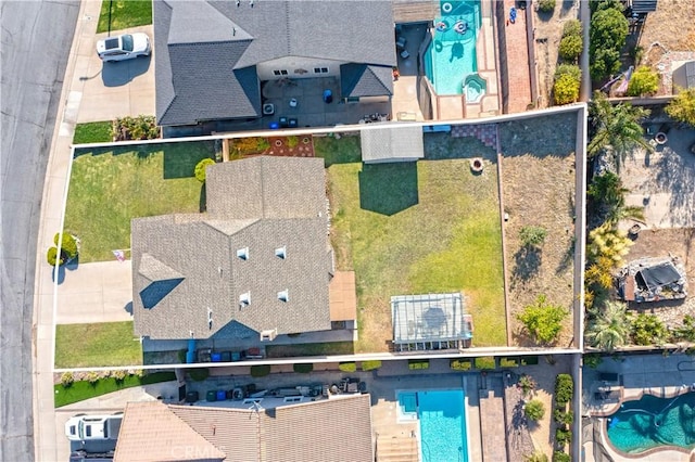 12356 Thistle Dr, Rancho Cucamonga, CA 91739 - drone / aerial view of a pool area