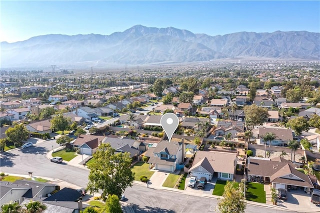 12356 Thistle Dr, Rancho Cucamonga, CA 91739 - aerial view of residential area with a mountain backdrop