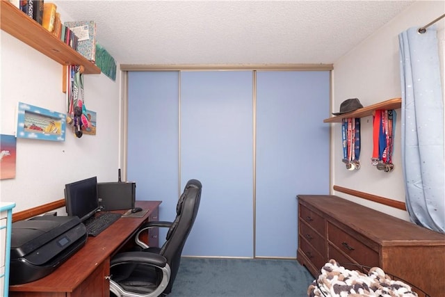 12356 Thistle Dr, Rancho Cucamonga, CA 91739 - carpeted office space with a textured ceiling
