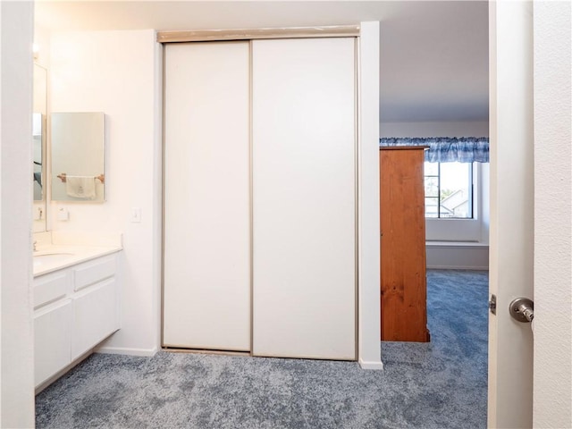 12356 Thistle Dr, Rancho Cucamonga, CA 91739 - bathroom featuring vanity and carpet floors