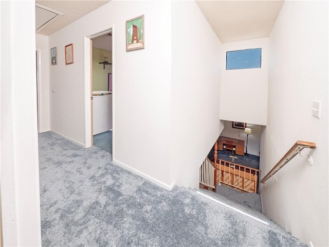 12356 Thistle Dr, Rancho Cucamonga, CA 91739 - stairway with carpet and attic access