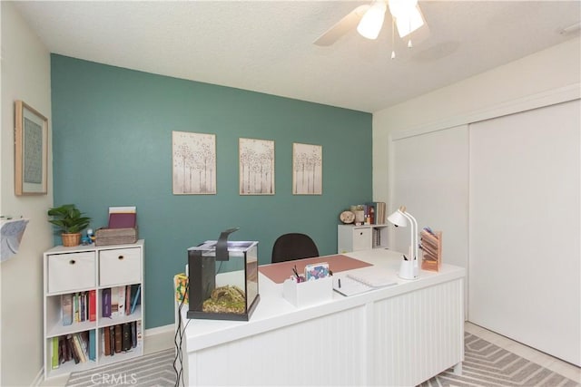 3360 Vanderbilt Ave, Turlock, CA 95382 - office area with ceiling fan