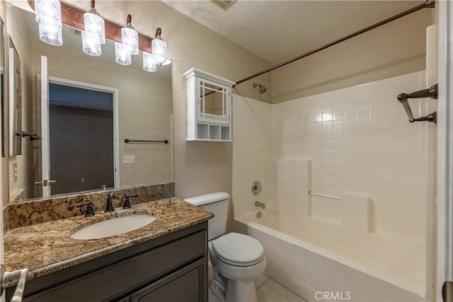 35467 Meadow Park Cir, Wildomar, CA 92595 - bathroom with vanity, shower / washtub combination, and tile patterned floors