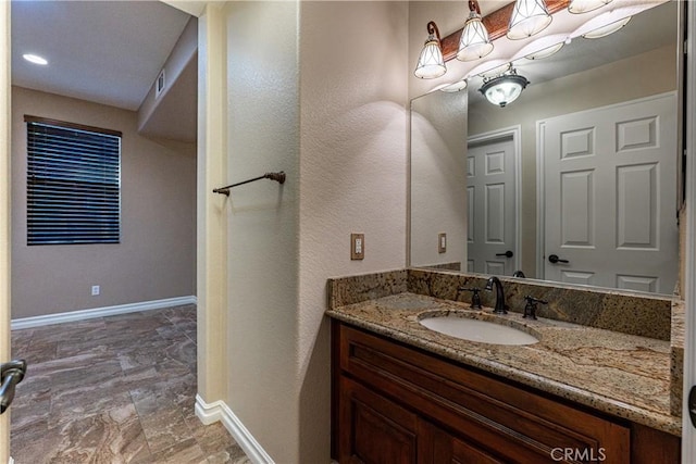 35467 Meadow Park Cir, Wildomar, CA 92595 - bathroom with vanity and stone finish flooring