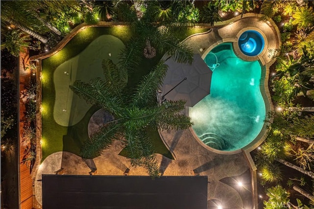 35467 Meadow Park Cir, Wildomar, CA 92595 - drone / aerial view of a pool area
