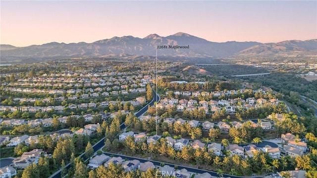22681 Maplewood, Mission Viejo, CA 92692 - view of property location with a mountainous background and nearby suburban area