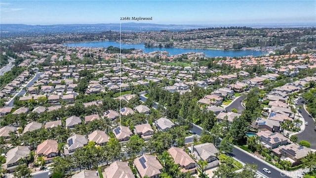 22681 Maplewood, Mission Viejo, CA 92692 - aerial perspective of suburban area with a nearby body of water