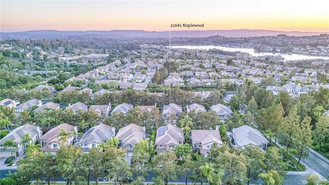 22681 Maplewood, Mission Viejo, CA 92692 - aerial view at dusk of a residential view