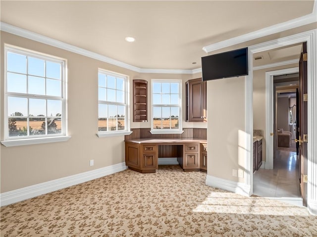 6550 N Blackhawk Ln, Clovis, CA 93619 - office space with ornamental molding and recessed lighting