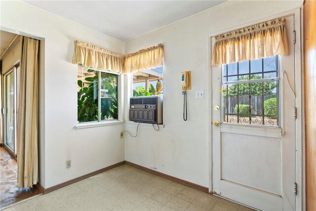1341 E Monroe, Orange, CA 92867 - entryway featuring light floors, healthy amount of natural light, and cooling unit