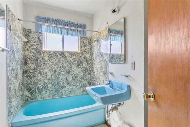 1341 E Monroe, Orange, CA 92867 - full bathroom with shower / bathtub combination and a sink