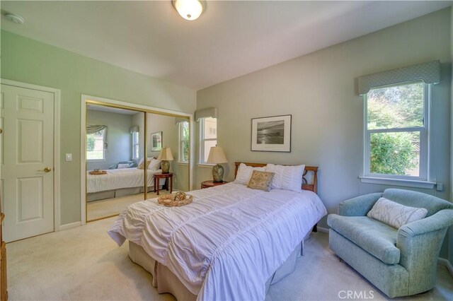 665 Silver Charm Dr, Arroyo Grande, CA 93420 - bedroom with light colored carpet and a closet