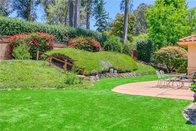 665 Silver Charm Dr, Arroyo Grande, CA 93420 - view of yard featuring a patio