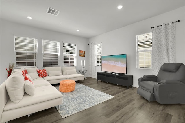 8595 Founders Grove St, Chino, CA 91708 - living area with wood finished floors and recessed lighting