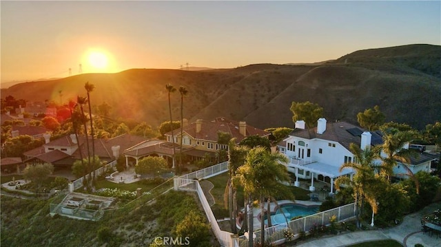 4855 Green Crest Dr, Yorba Linda, CA 92887 - mountain view with nearby suburban area
