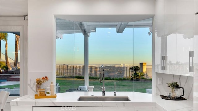 4855 Green Crest Dr, Yorba Linda, CA 92887 - view of patio / terrace with a sink and outdoor dining area