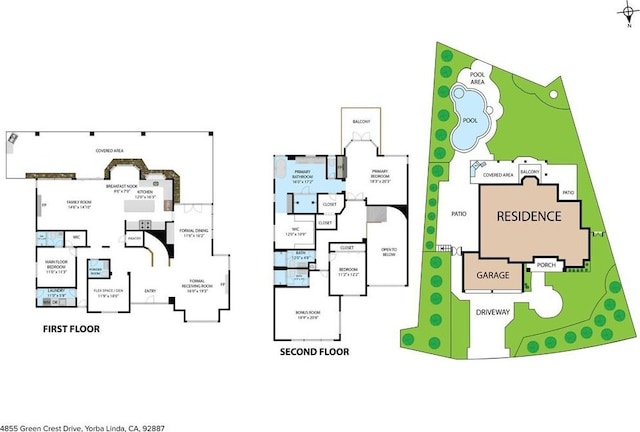 4855 Green Crest Dr, Yorba Linda, CA 92887 - view of home floor plan