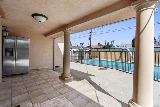 7060 Morse Ave, North Hollywood, CA 91605 - view of swimming pool featuring a fenced backyard and a patio area