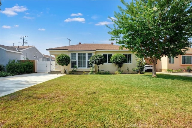 108 Chula St, Monrovia, CA 91016 - ranch-style home with a gate, stucco siding, and driveway