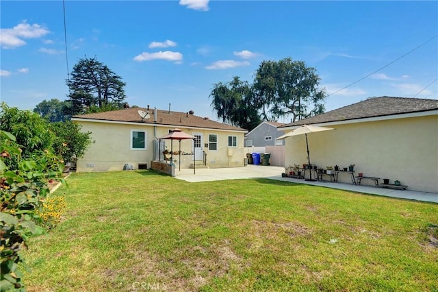 108 Chula St, Monrovia, CA 91016 - back of property featuring a patio, stucco siding, a yard, and a gazebo