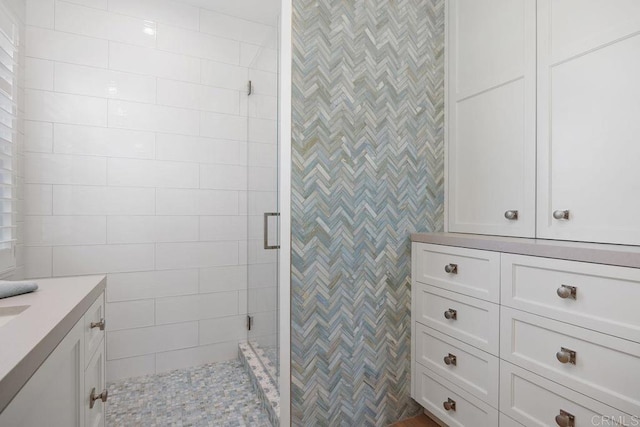 6925 Waters End Dr, Carlsbad, CA 92011 - full bath featuring vanity and a shower stall