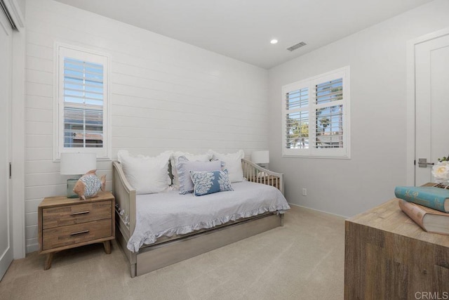 6925 Waters End Dr, Carlsbad, CA 92011 - bedroom featuring light carpet and recessed lighting