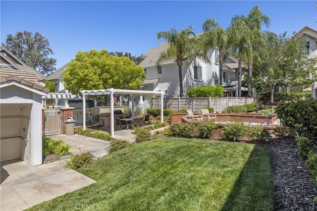 27151 Manor Cir Unit 54, Valencia, CA 91354 - view of yard with a pergola and a patio area