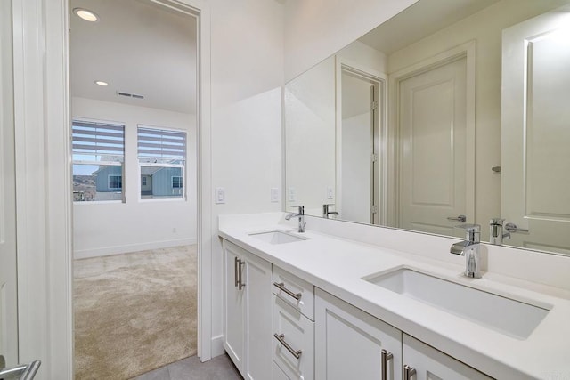 2415 Calle Grandon, Chula Vista, CA 91913 - full bath featuring double vanity and recessed lighting