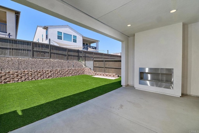 2415 Calle Grandon, Chula Vista, CA 91913 - view of yard with a patio area and a fireplace