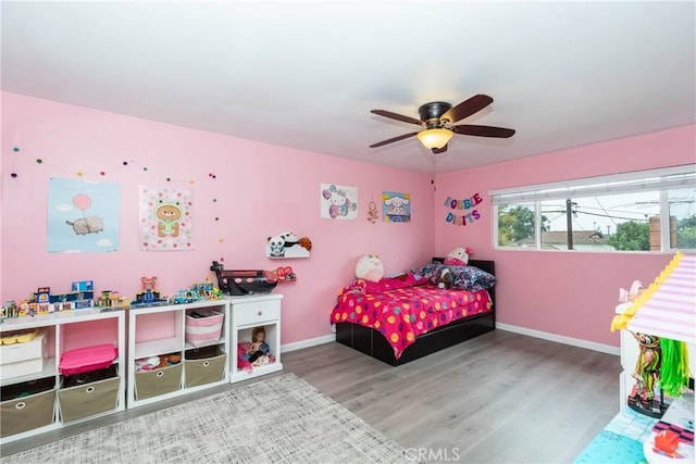 14750 Danbrook Dr, Whittier, CA 90604 - bedroom with wood finished floors and ceiling fan