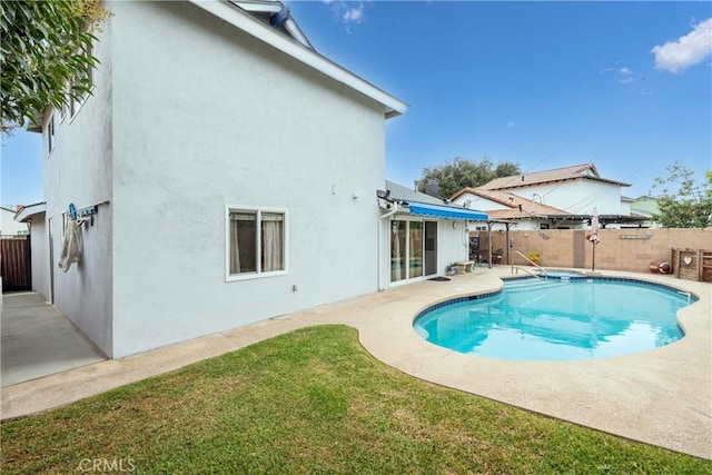 14750 Danbrook Dr, Whittier, CA 90604 - view of swimming pool with a patio and a fenced backyard