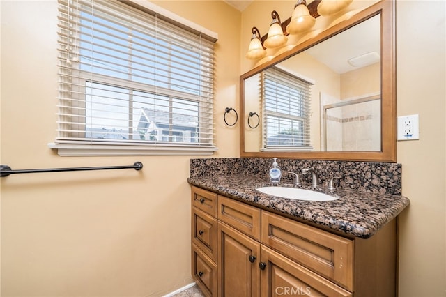 782 Lewis St, Pomona, CA 91767 - bathroom with vanity and an enclosed shower