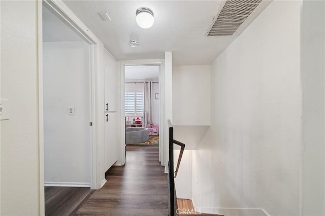 1748 S Mountain Ave Unit A, Ontario, CA 91762 - corridor with wood finished floors and an upstairs landing