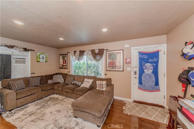 1493 W Grand Ave, Pomona, CA 91766 - living area featuring wood finished floors and recessed lighting