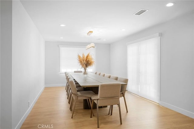 17437 Chase St, Northridge, CA 91325 - dining area with light wood-style flooring and recessed lighting