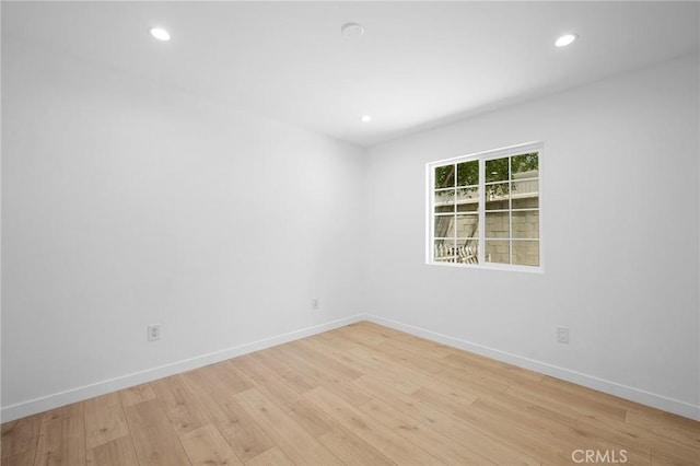17437 Chase St, Northridge, CA 91325 - unfurnished room featuring light wood-type flooring and recessed lighting