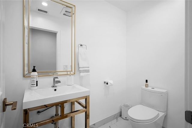 17437 Chase St, Northridge, CA 91325 - bathroom with marble finish flooring and toilet