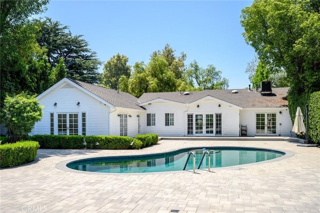 17437 Chase St, Northridge, CA 91325 - swimming pool featuring french doors and a patio area