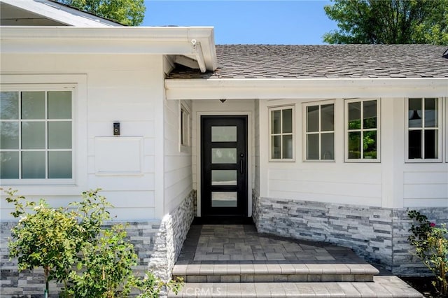 17437 Chase St, Northridge, CA 91325 - entrance to property featuring roof with shingles