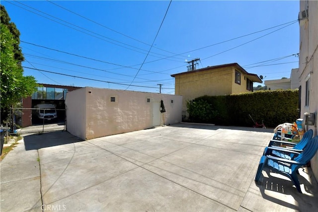 3945 Woolwine Dr, Los Angeles, CA 90063 - view of patio / terrace with a gate