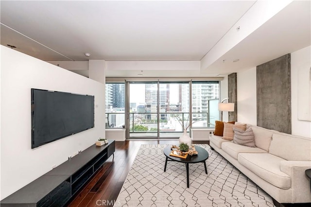 1155 S Grand Ave Unit 1008, Los Angeles, CA 90015 - living area featuring wood finished floors