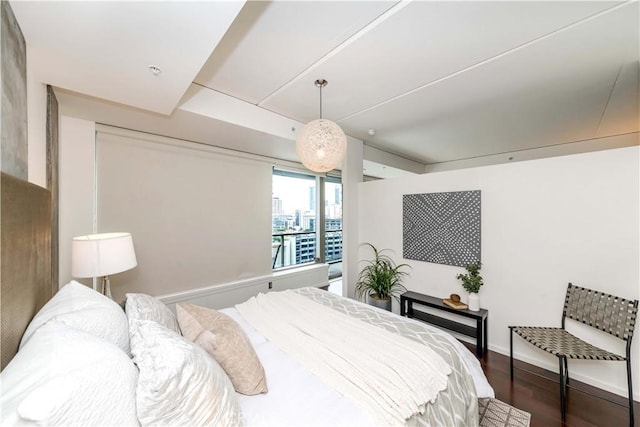 1155 S Grand Ave Unit 1008, Los Angeles, CA 90015 - bedroom featuring wood finished floors and baseboards