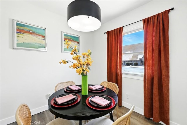 16874 Athol St, Fontana, CA 92335 - dining space with wood finished floors and baseboards