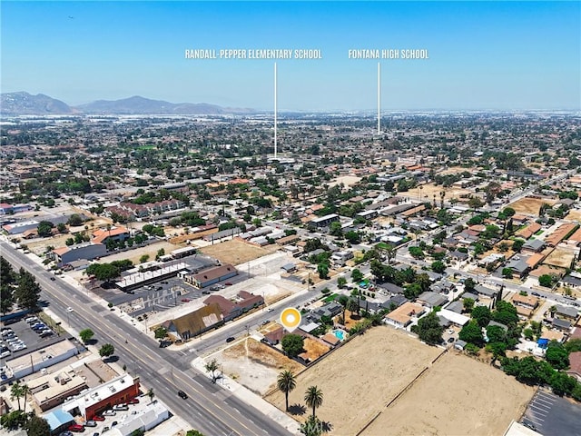 16874 Athol St, Fontana, CA 92335 - drone / aerial view of a mountain backdrop