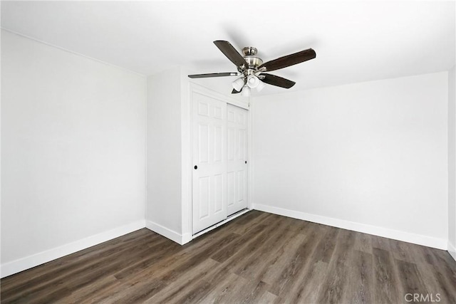 16874 Athol St, Fontana, CA 92335 - spare room featuring wood finished floors and a ceiling fan